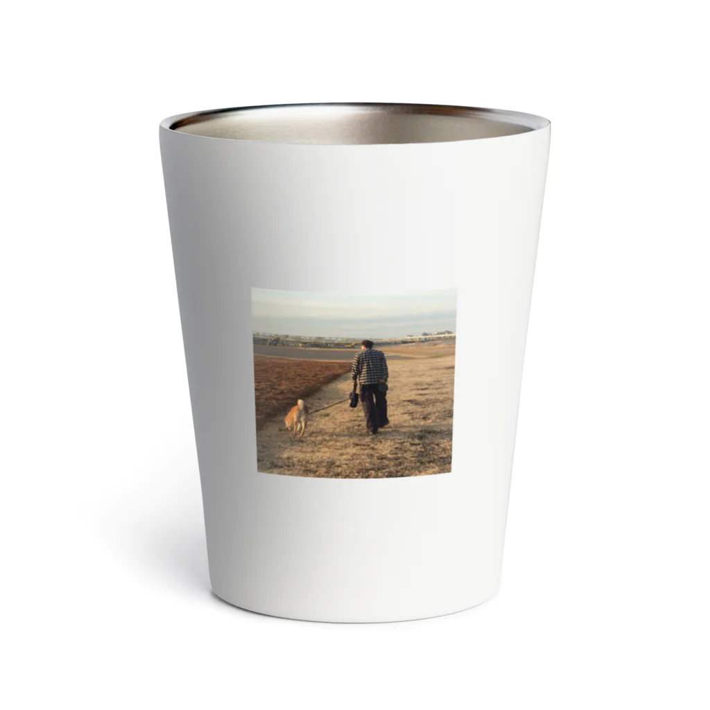 ART PHOTO ONLINE SHOPのOld man & dog Thermo Tumbler