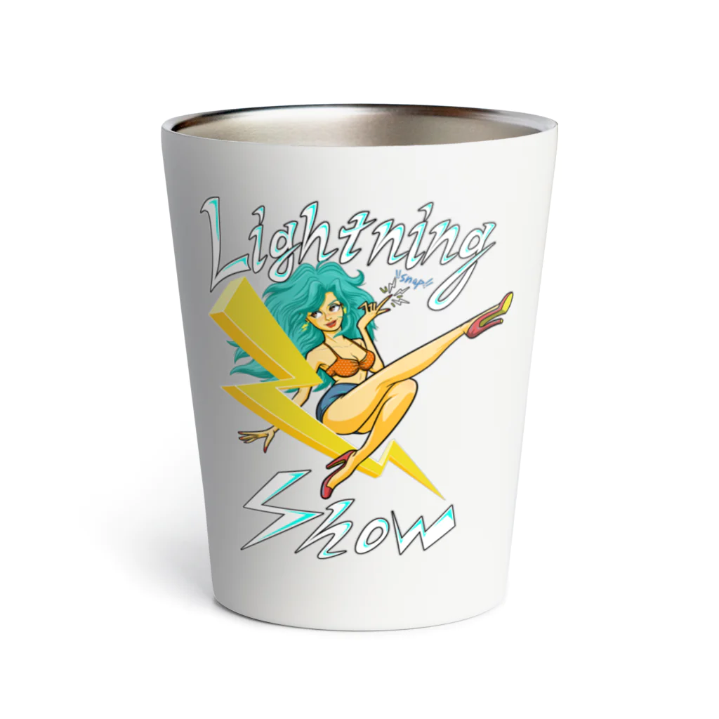 nidan-illustrationの“Lightning Show” Thermo Tumbler