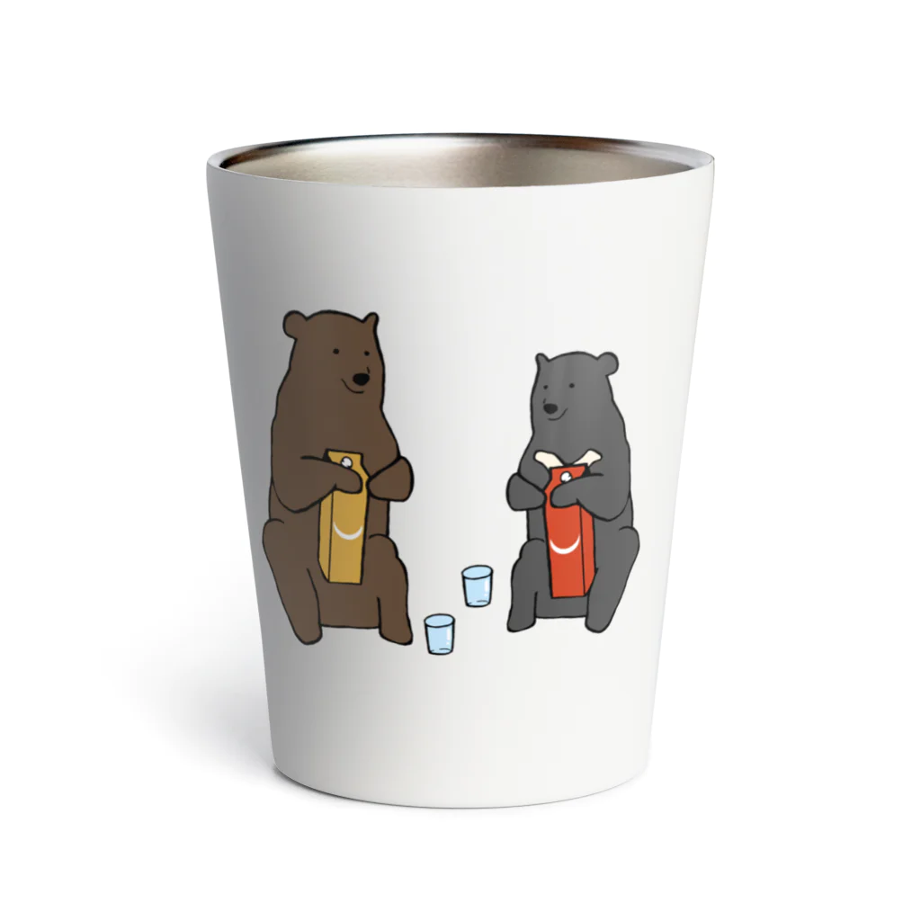 カモシカ亭のヒグマとツキノワグマと日本酒 Thermo Tumbler