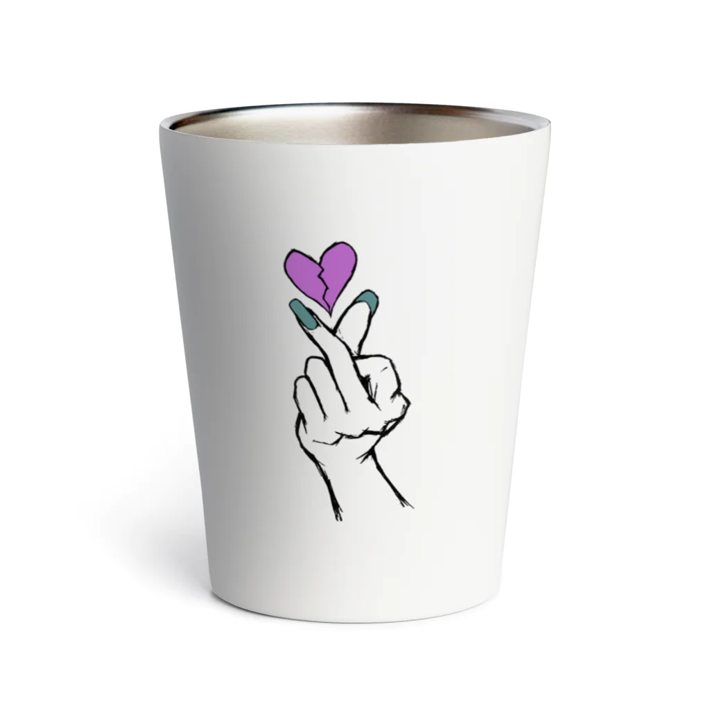 okiue_のBehind the love Thermo Tumbler