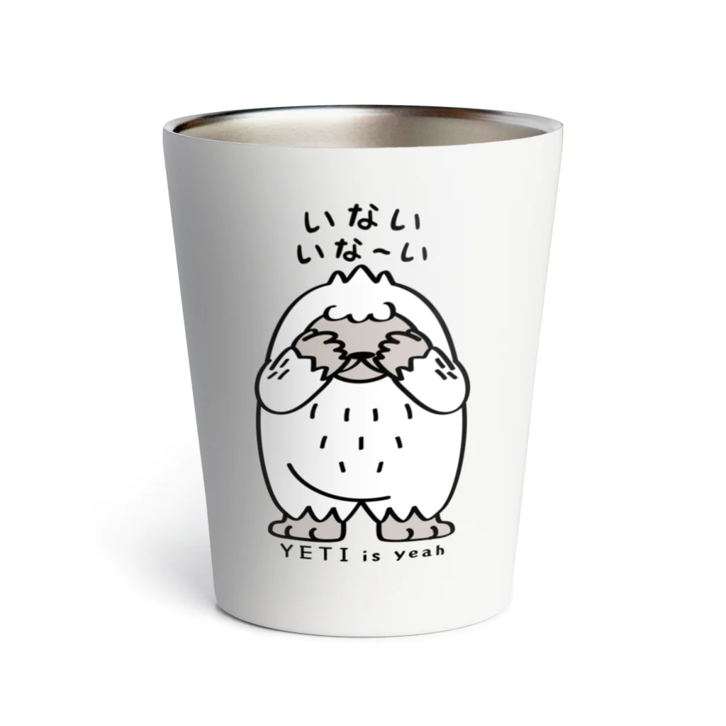 イラスト MONYAAT のCT121　YETIisyeah*いないいないばぁA*片面プリント用 Thermo Tumbler