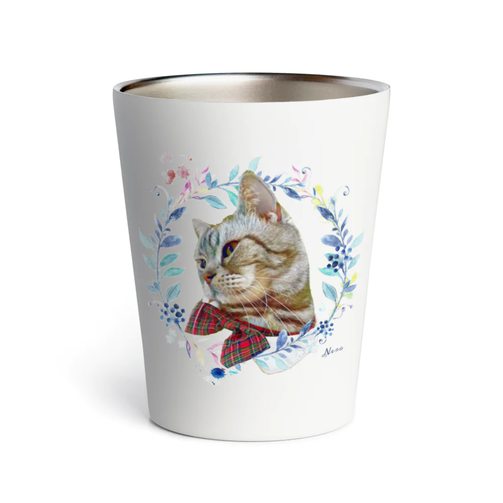 猫カフェラグドール（大阪難波）の猫カフェラグドールねろflower Thermo Tumbler