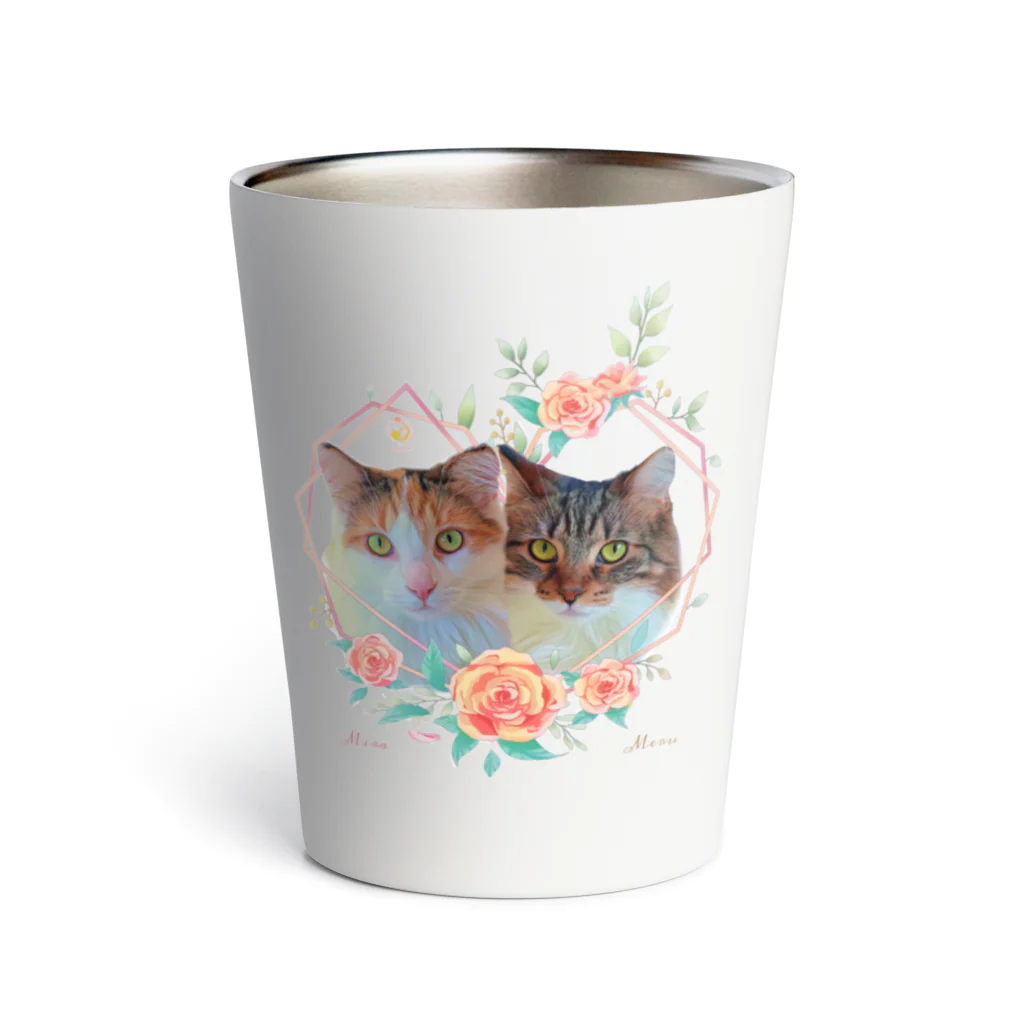 猫カフェラグドール（大阪難波）の猫カフェラグドールみらめるflower Thermo Tumbler