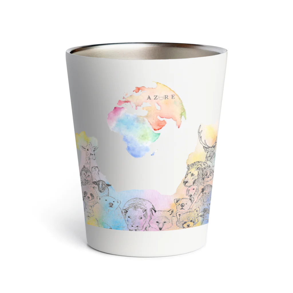 azure designのSave our PLANET　水彩 Thermo Tumbler