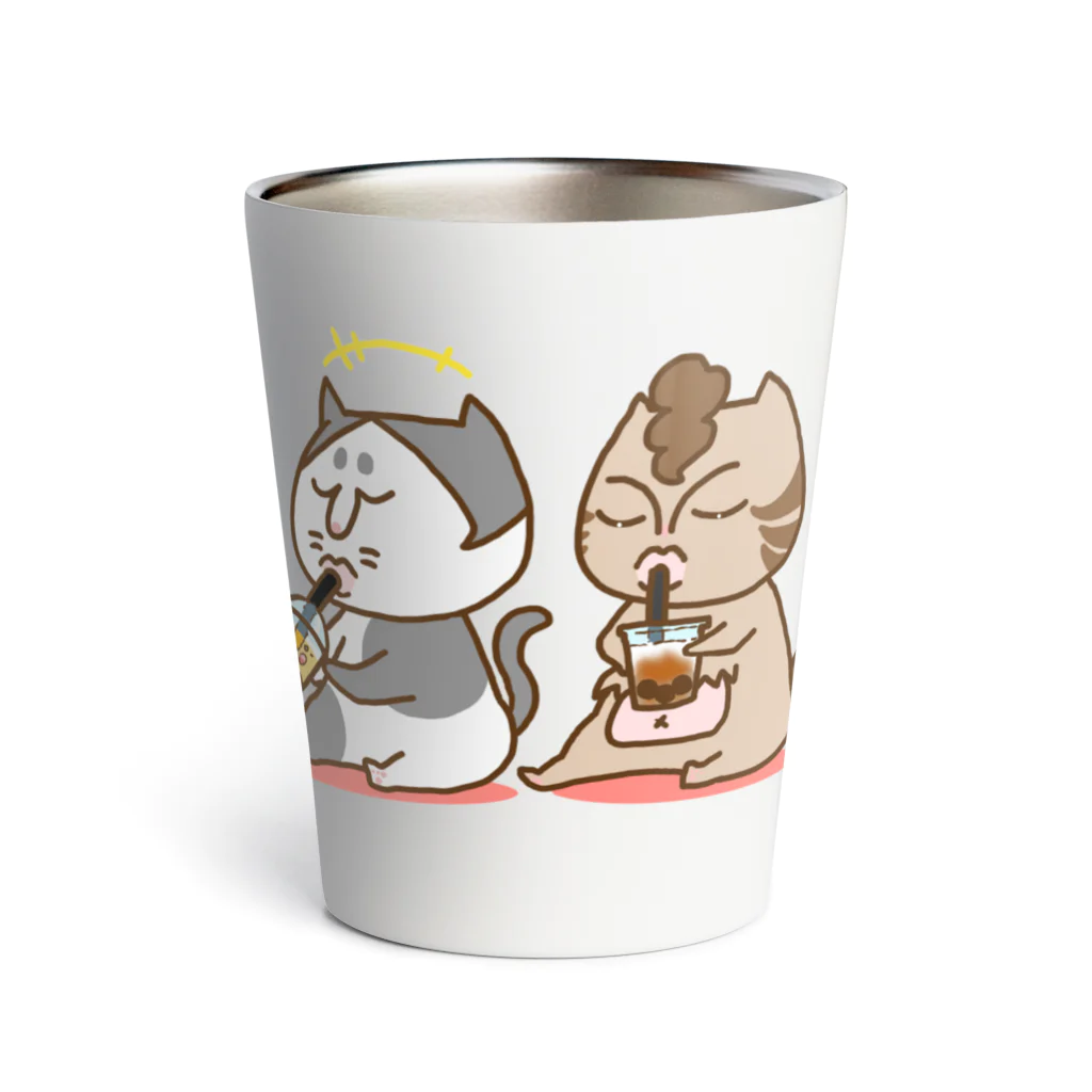 tiMo'sのお悟り猫たちのお茶タイム Thermo Tumbler