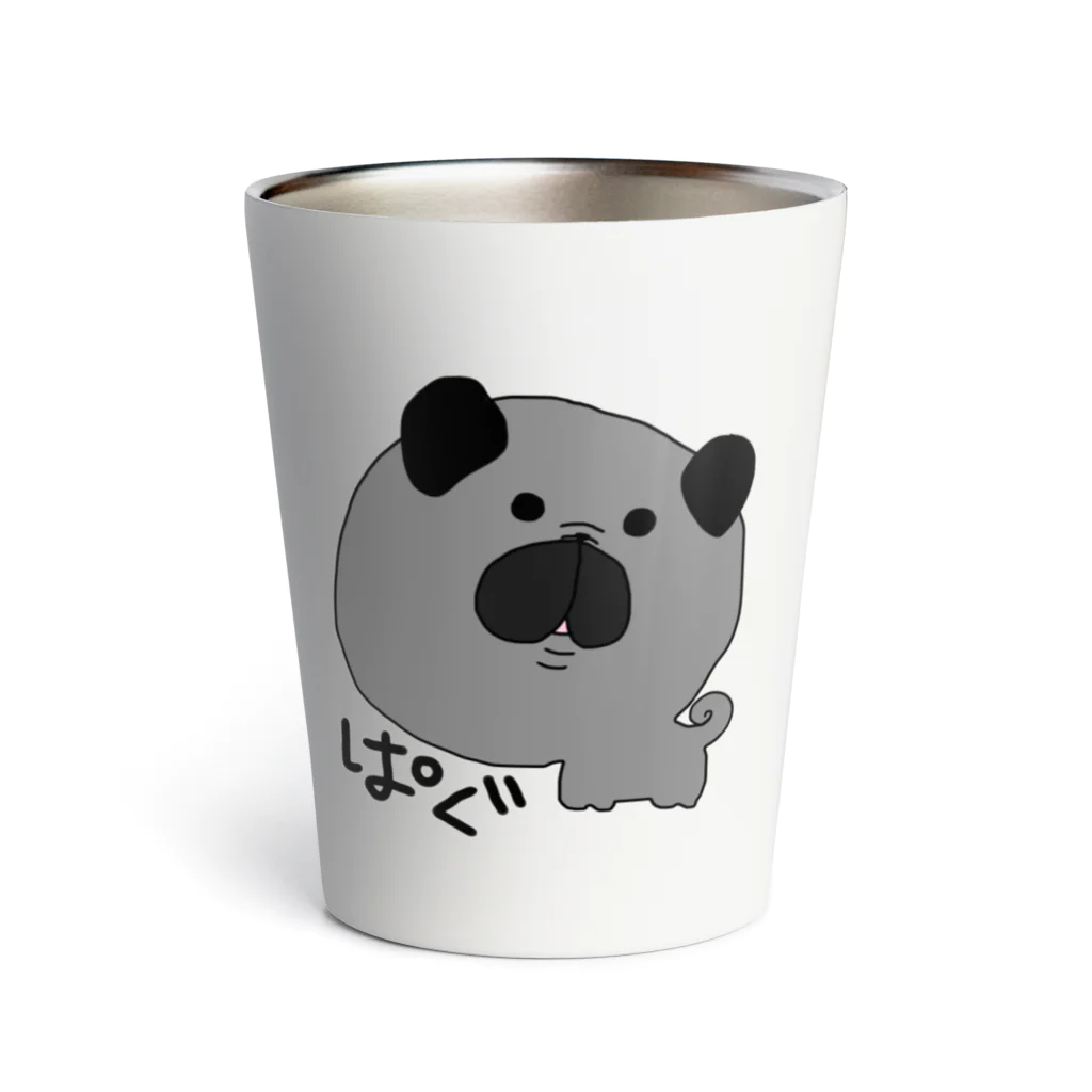 こてんshop.pugのふにゃぱぐbk Thermo Tumbler