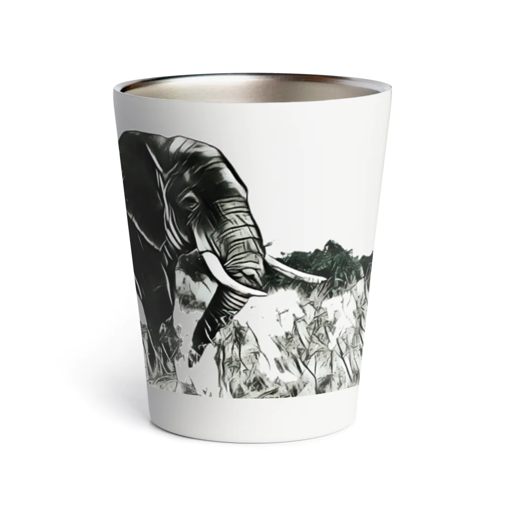 Makena.wildlifeのぞう Thermo Tumbler