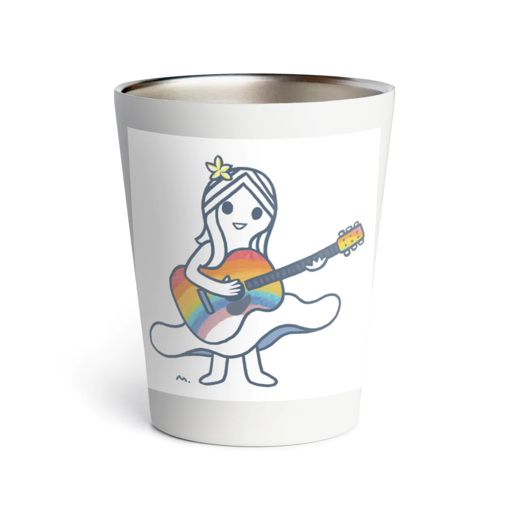 rainbow guitar girlのrainbow guitar girl  Thermo Tumbler