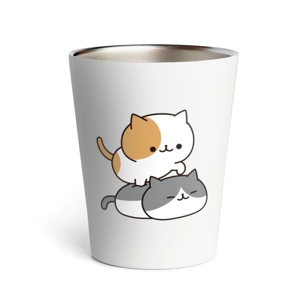 DECORの毎日ぶちにゃんこ　ふみふみver. Thermo Tumbler