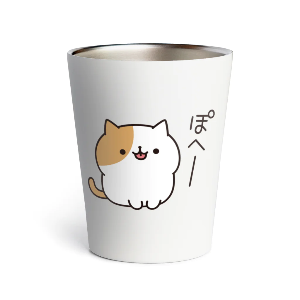 DECORの毎日ぶちにゃんこ　ぽへーver. Thermo Tumbler