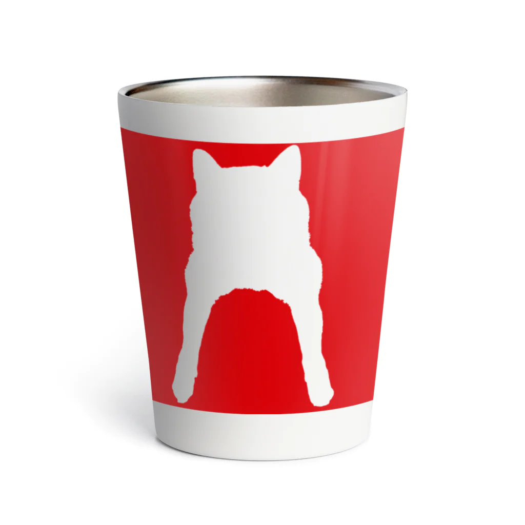 柴犬コロのいえのシルエットコロ Thermo Tumbler