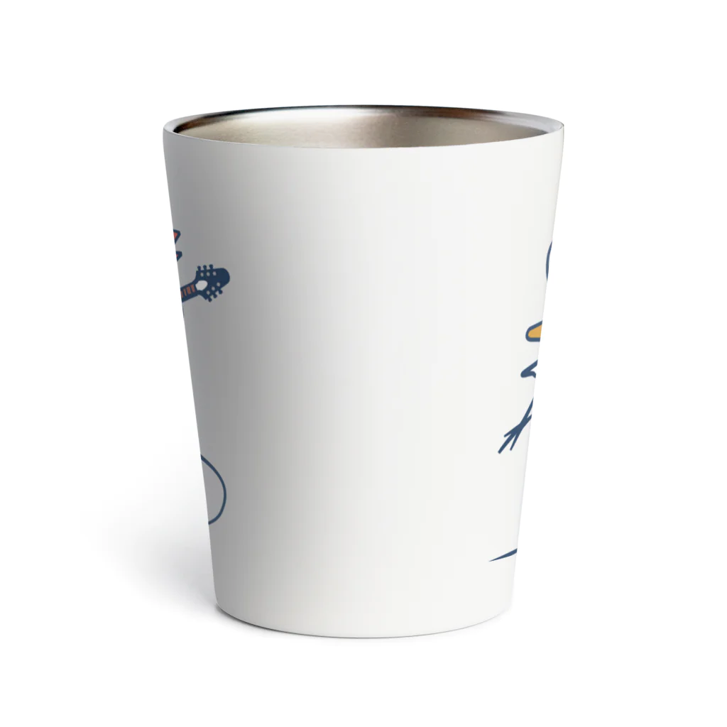 Momi Buncho Lab SHOPのフライングV文鳥 Thermo Tumbler