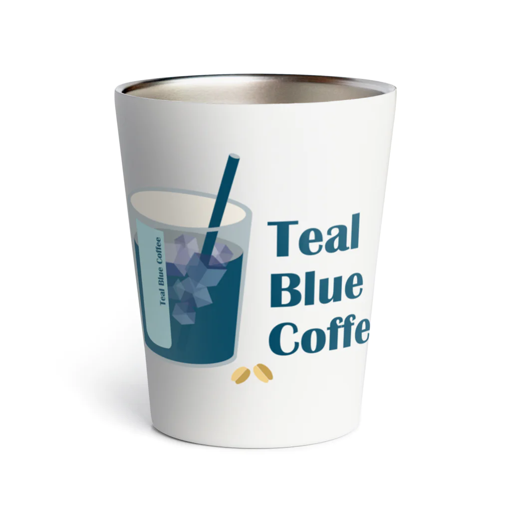 Teal Blue Coffeeのアイスコーヒーをどうぞ Thermo Tumbler