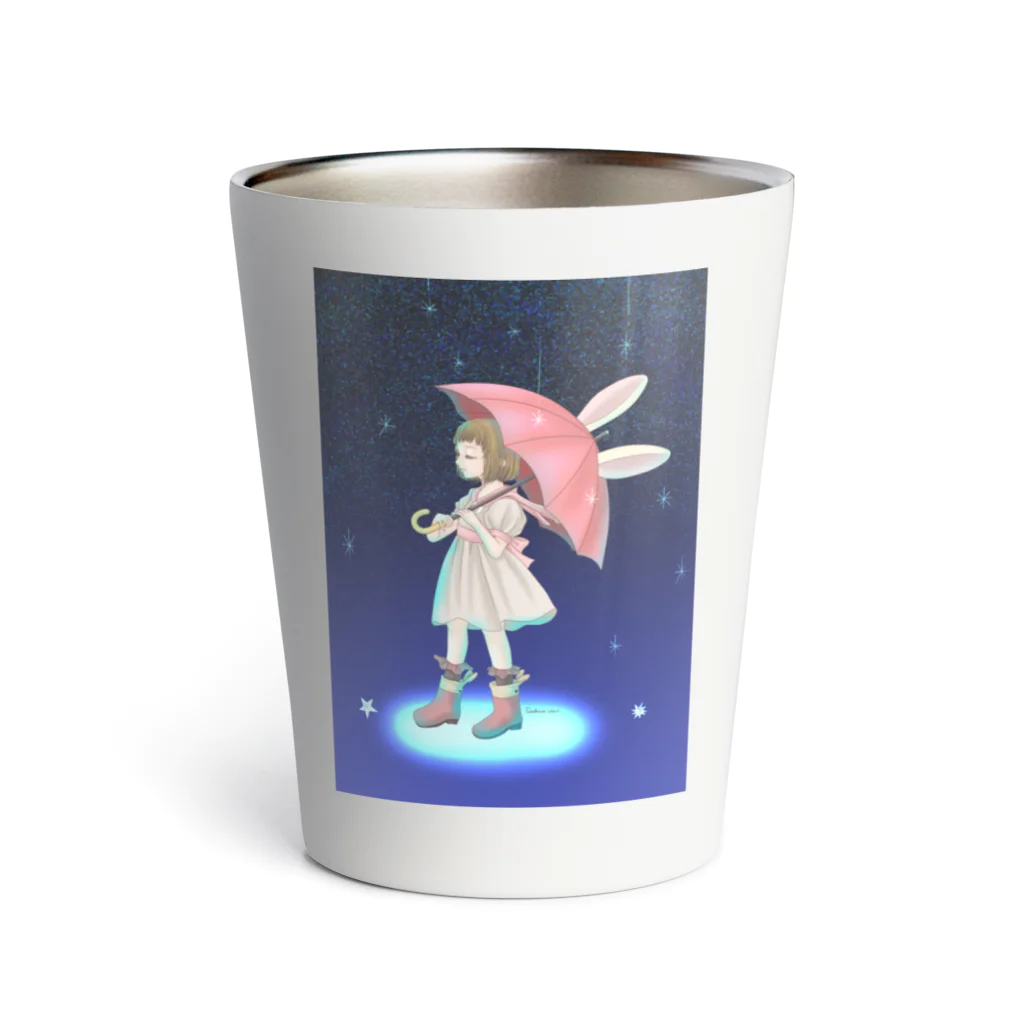 takekawayukariの傘と少女 Thermo Tumbler