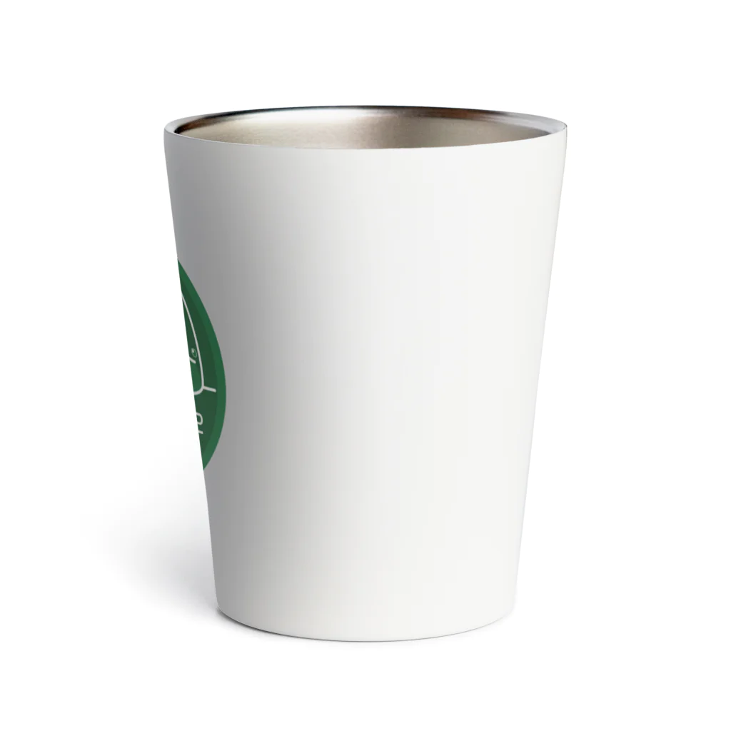 Kinkadesign うみのいきものカワイイShopのハンドウイルカ_Cafeステッカーデザイン Thermo Tumbler