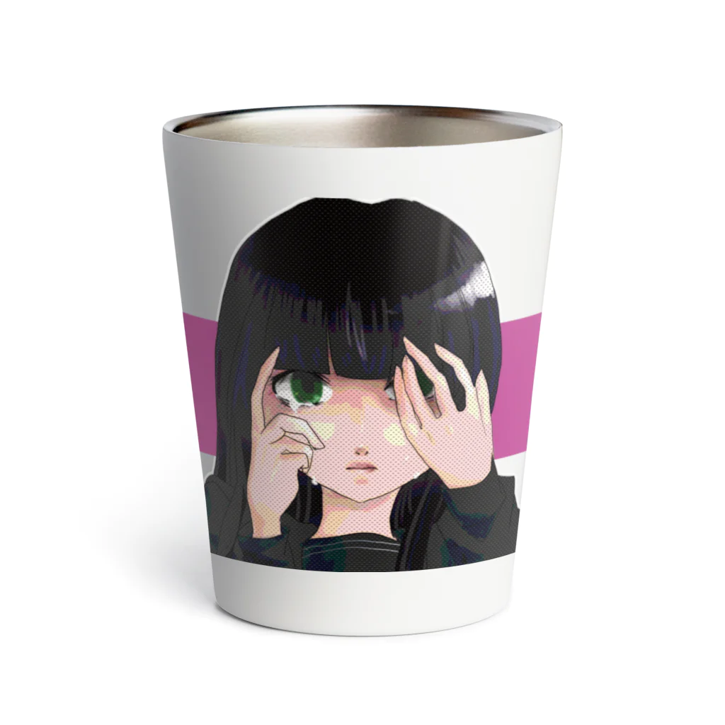 ささんのなんでも屋さんの乙女の毒吐く子ちゃんサーモタンブラー Thermo Tumbler