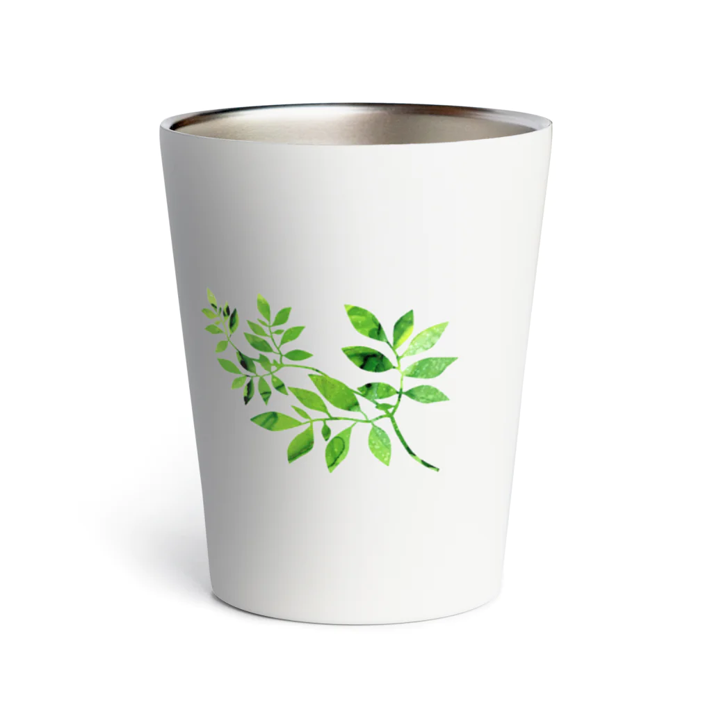 始季彩＠suzuriのGreenLeaf Thermo Tumbler