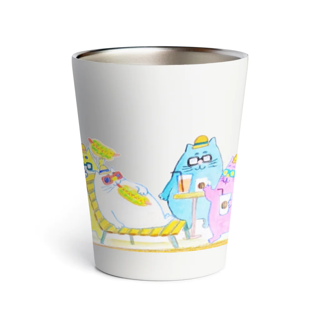 【Yuwiiの店】ゆぅぅぃーのねこねこへぶん Thermo Tumbler