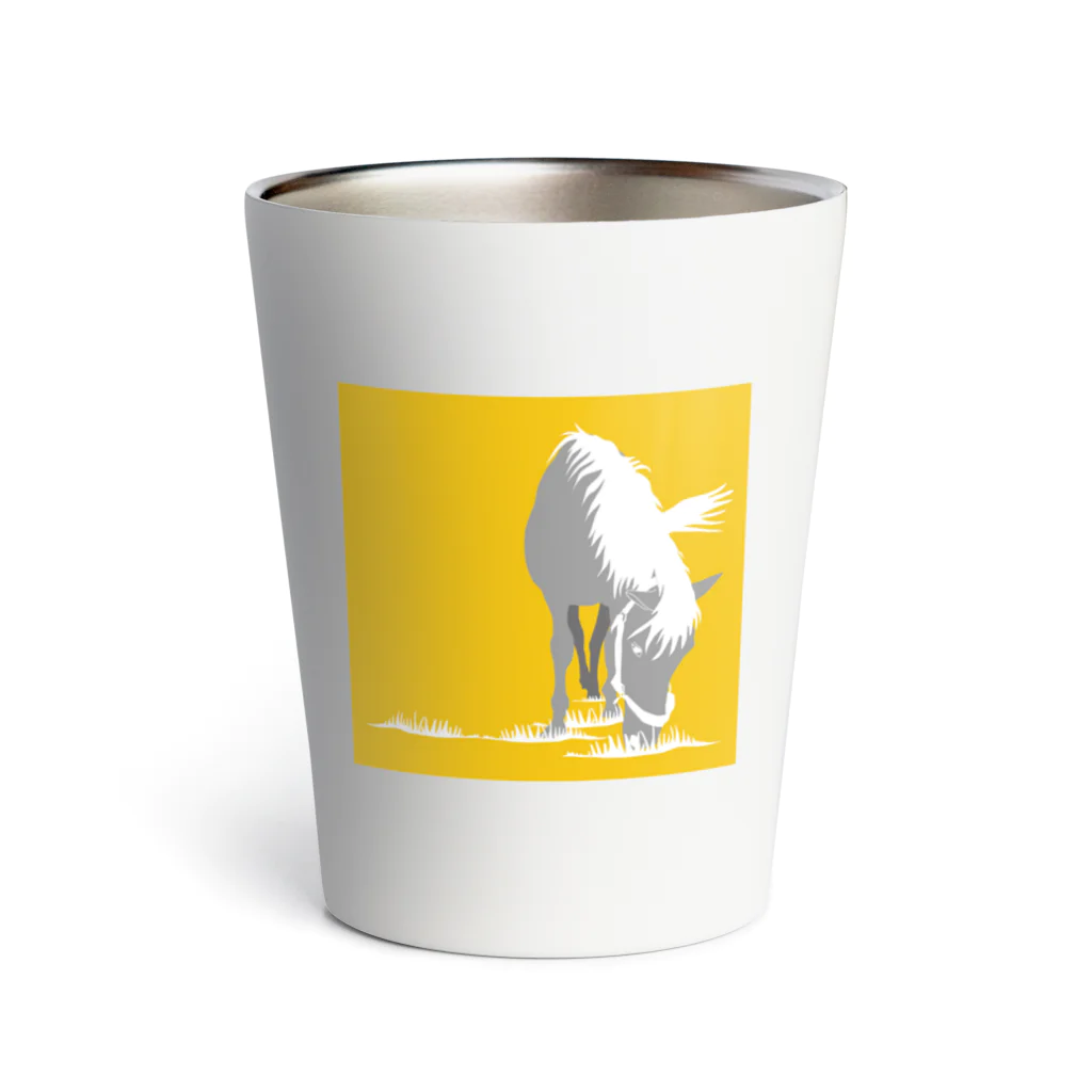 HIGH FIVE Shopの草原の馬 Thermo Tumbler