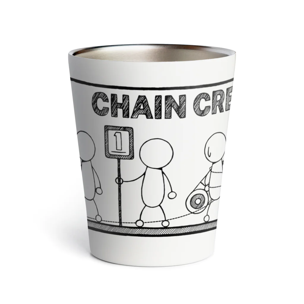 PB.DesignsのPBスティック君 CHAIN CREW サーモタンブラー