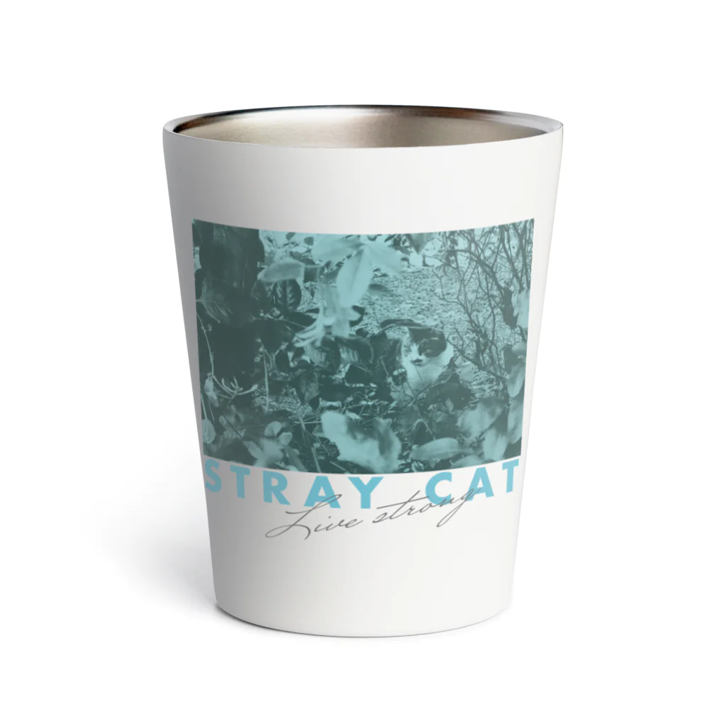 LONESOME TYPE ススのSTRAY CAT Live strong A Thermo Tumbler