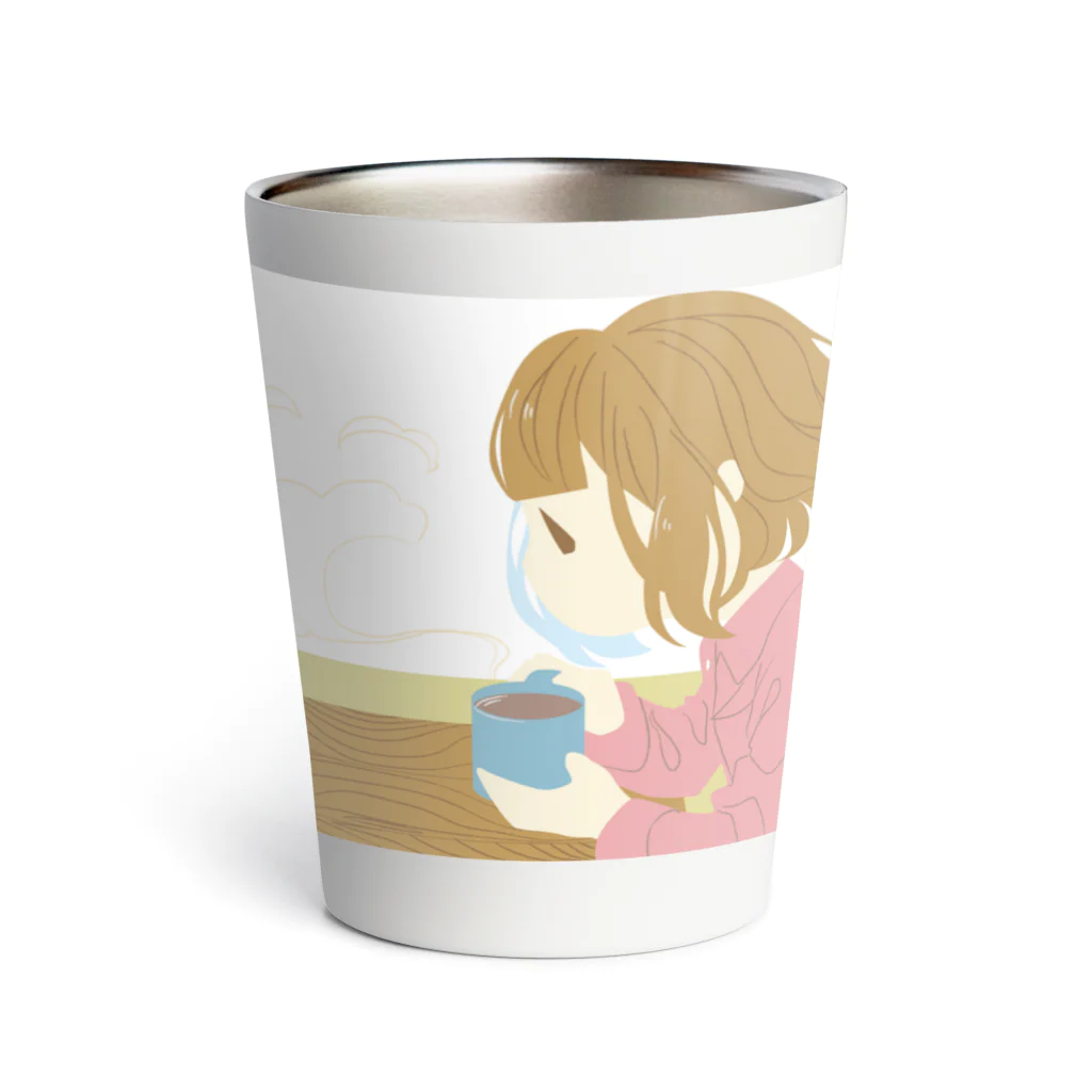 すぬたんのグッズ売り場のSSWすぬたんグッズ｢ピュアココア｣イラスト Thermo Tumbler