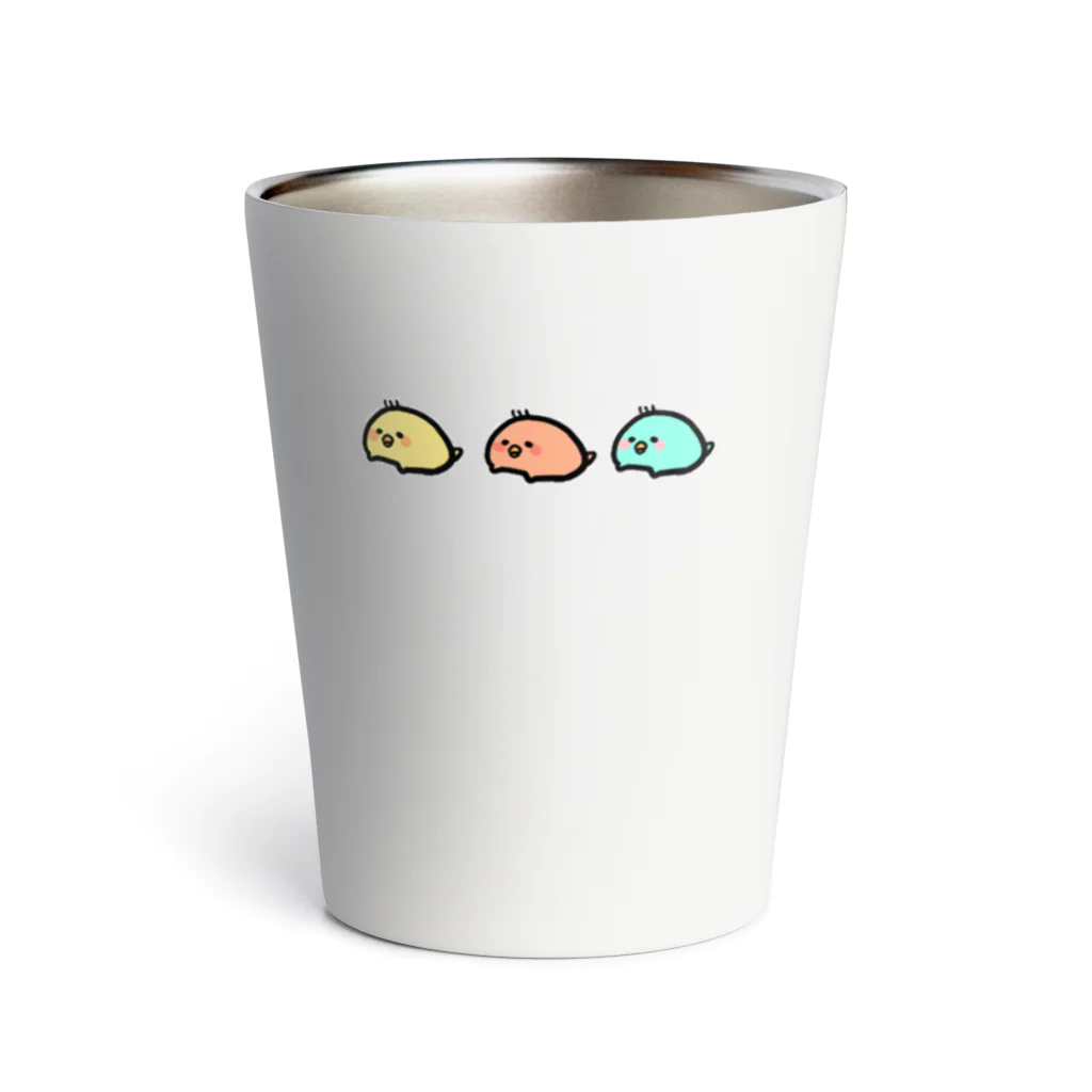 みやじまの3色ぐだっとぴよちゃん Thermo Tumbler