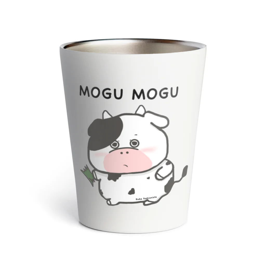 rukafashionistaの牛さんシリーズ　MOGUMOGU サーモタンブラー