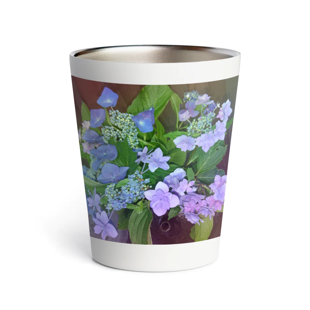 水彩屋の紫陽花（生花） Thermo Tumbler