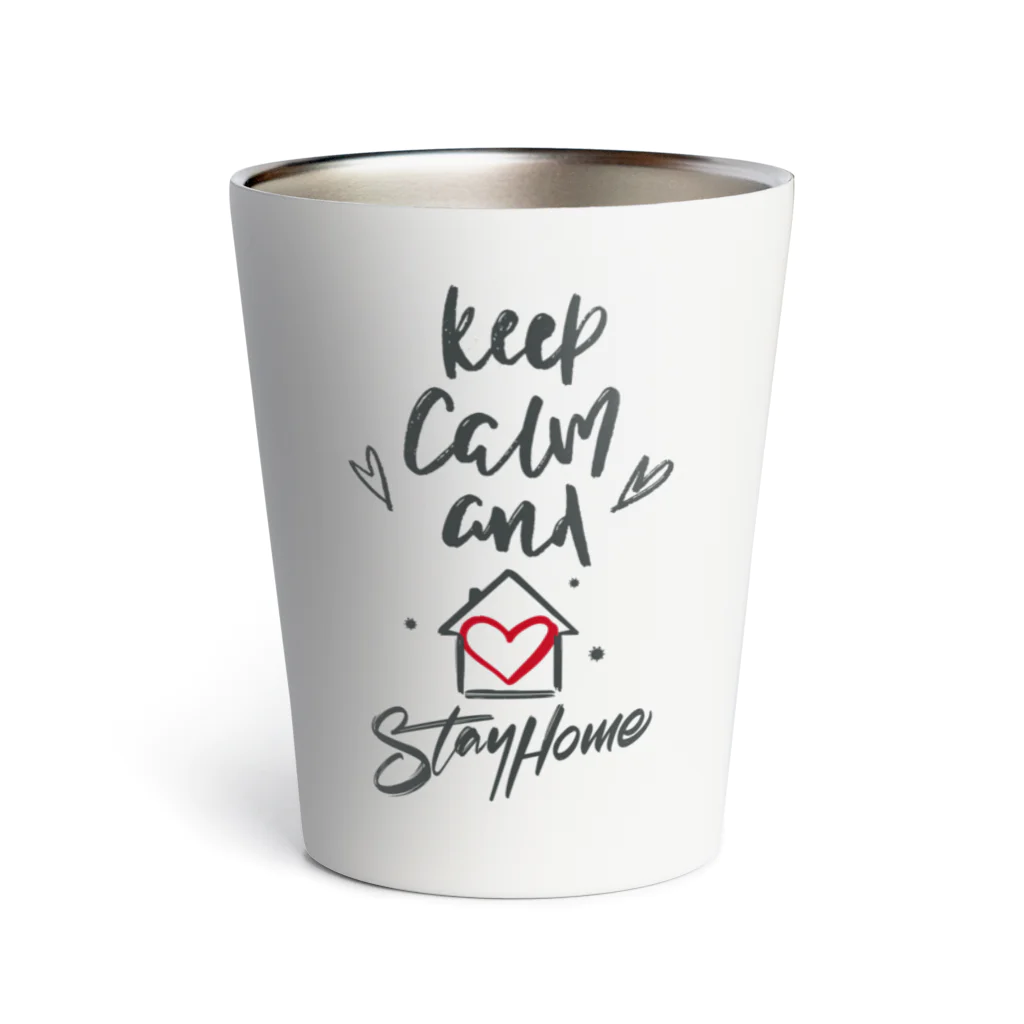 シェアメディカルブランドショップのKeep Calm and Stay Home サーモタンブラー