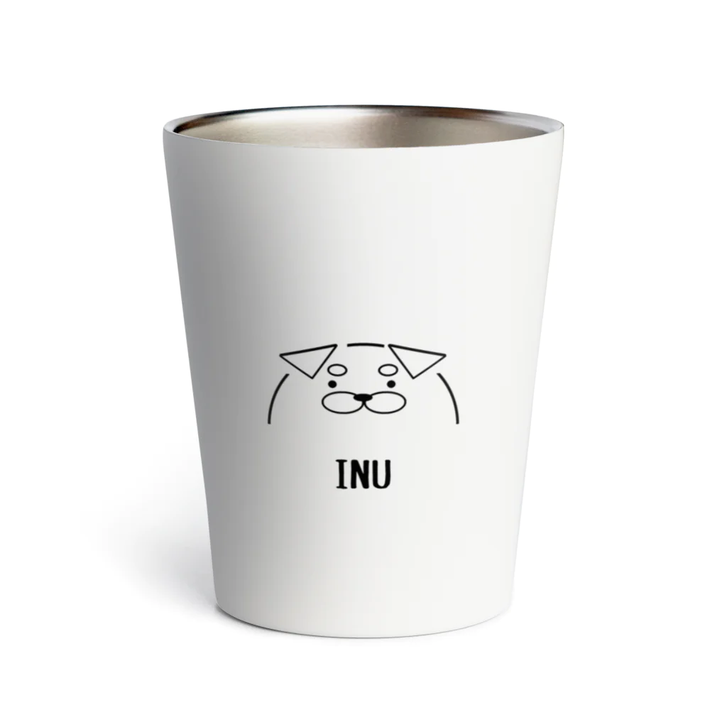 座布団のマユアリ犬 Thermo Tumbler