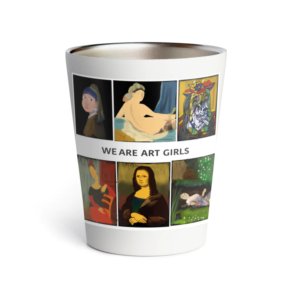 muchimuchi-coのWE ARE ART GIRLS サーモタンブラー