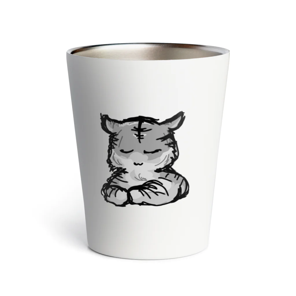 玄猫耶（くろねこや）の眠りの森のトラノコ Thermo Tumbler