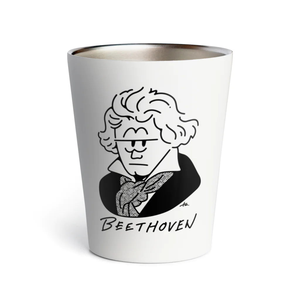 マチダタケルのSUZURIのお店のベートーベン -Beethoven- サーモタンブラー