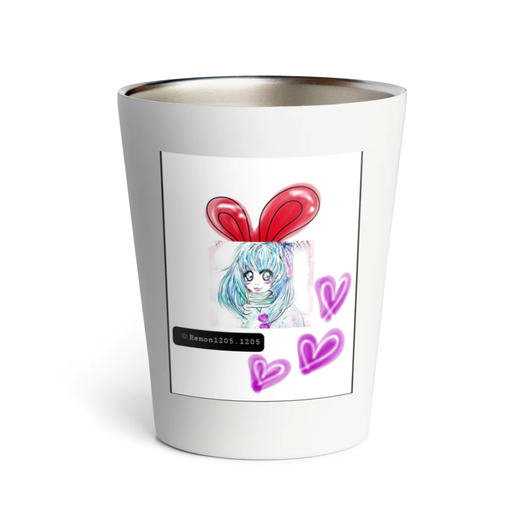 レモンかわいい女子♥️オリジナルショップのうさぎ♥️女子 Thermo Tumbler