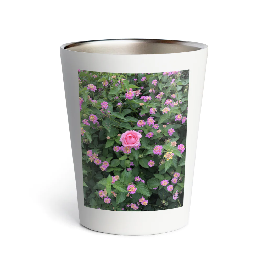 Callion’s daydreamのピンクのお花 Thermo Tumbler