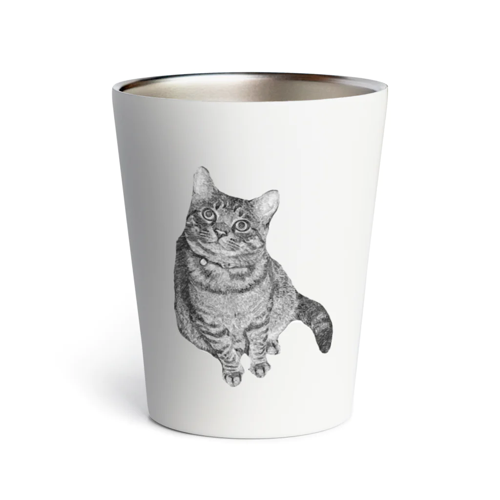 気まぐれキジトラねこやさんのキジトラしか勝たん Thermo Tumbler