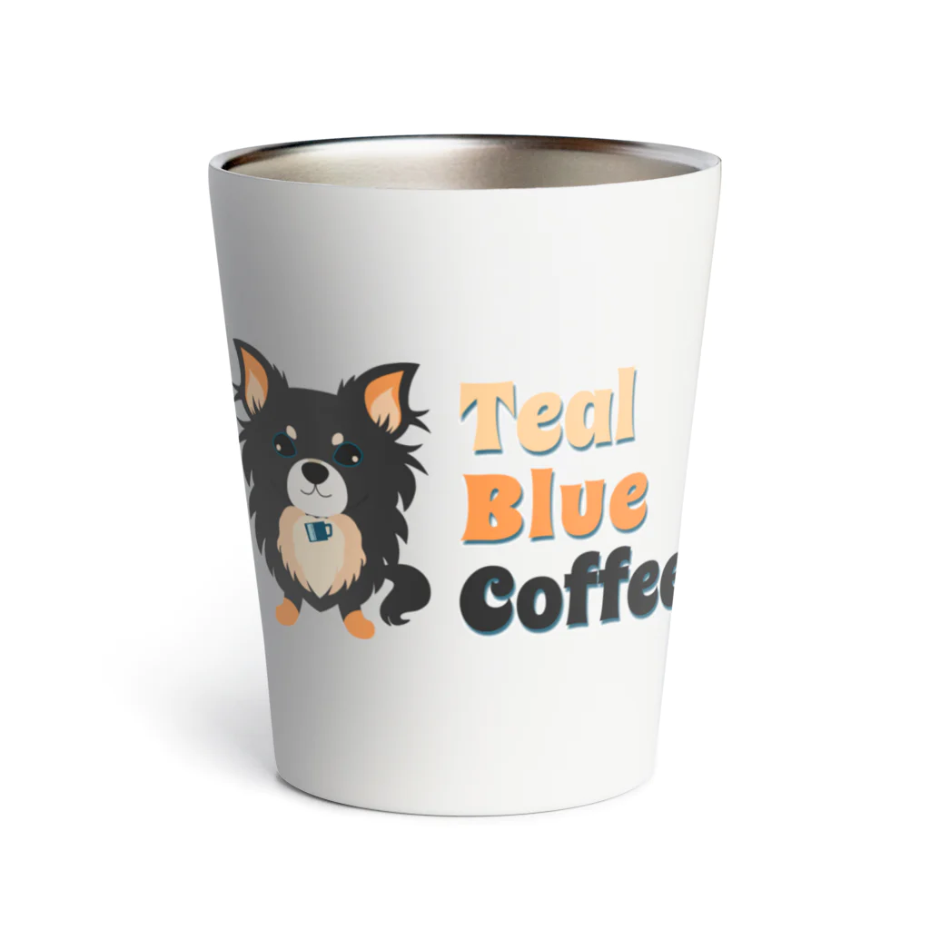 Teal Blue Coffeeのpuppy teal サーモタンブラー