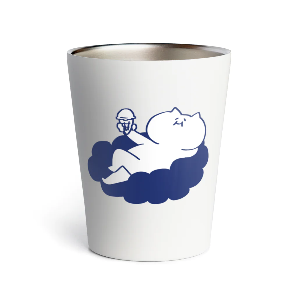 ばはむーと工房のアイスクリームねこ Thermo Tumbler