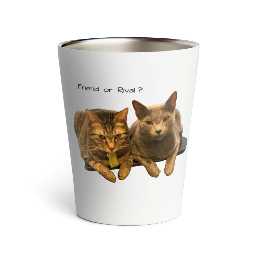 猫カフェ ぶぅたんグッズショップのFriend or Rival Thermo Tumbler