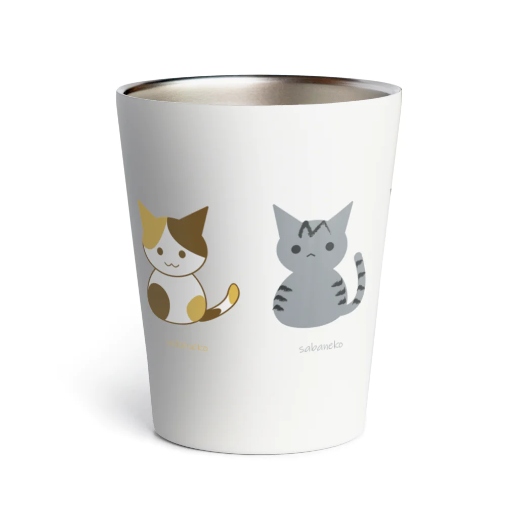 しましまねこ屋の6cats parade Thermo Tumbler