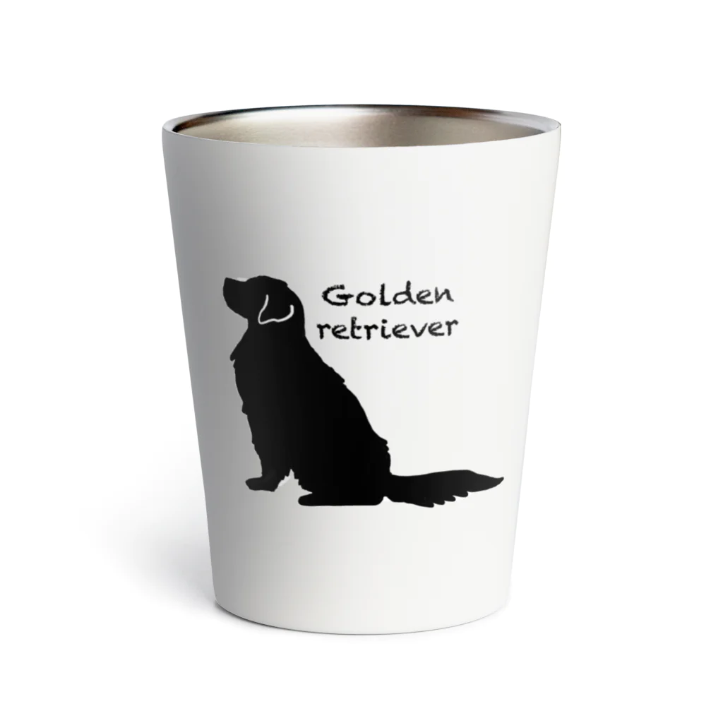 うちのあかりん家のmy dog Golden retriever  サーモタンブラー