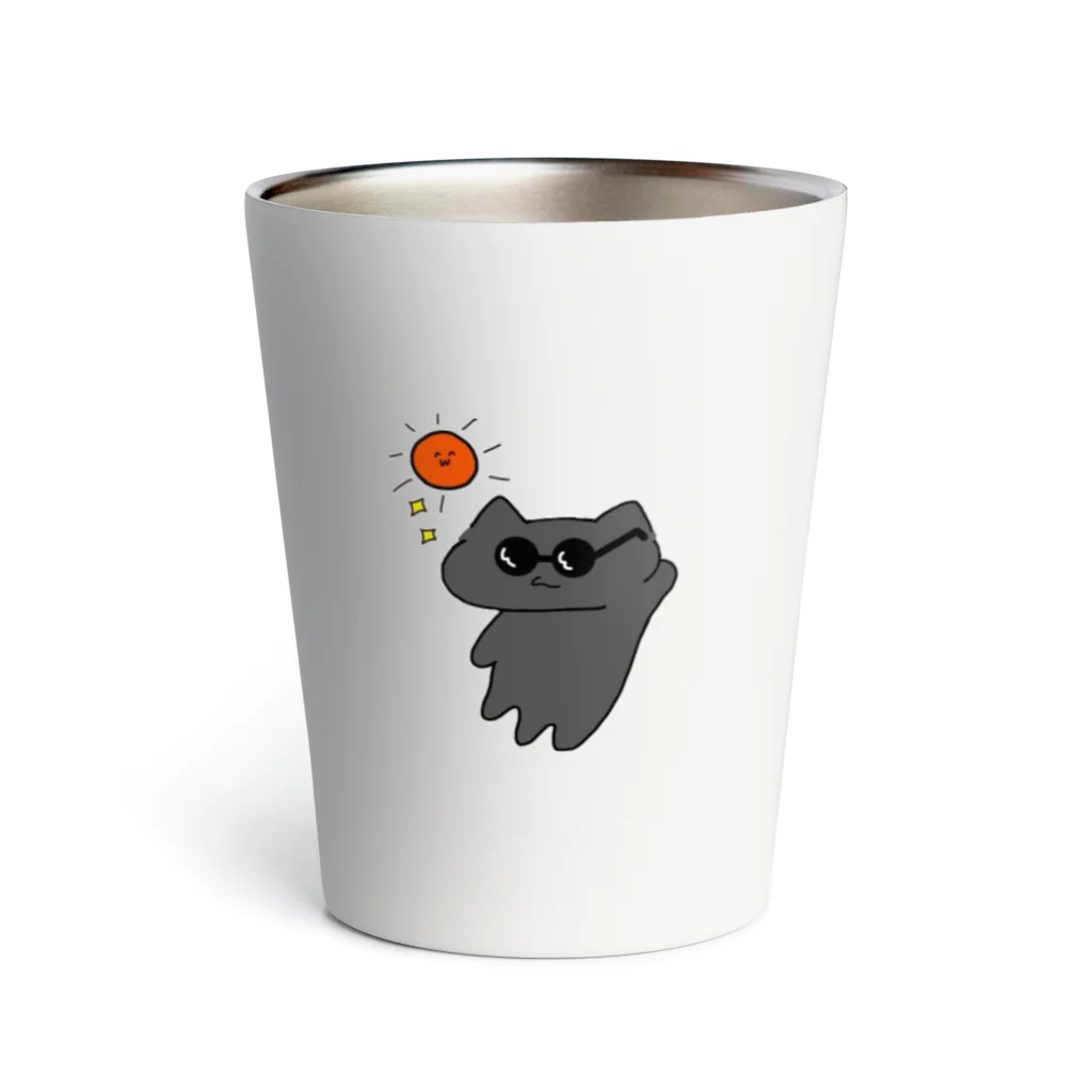 ennuのじゅるねこだって日焼けするもん Thermo Tumbler