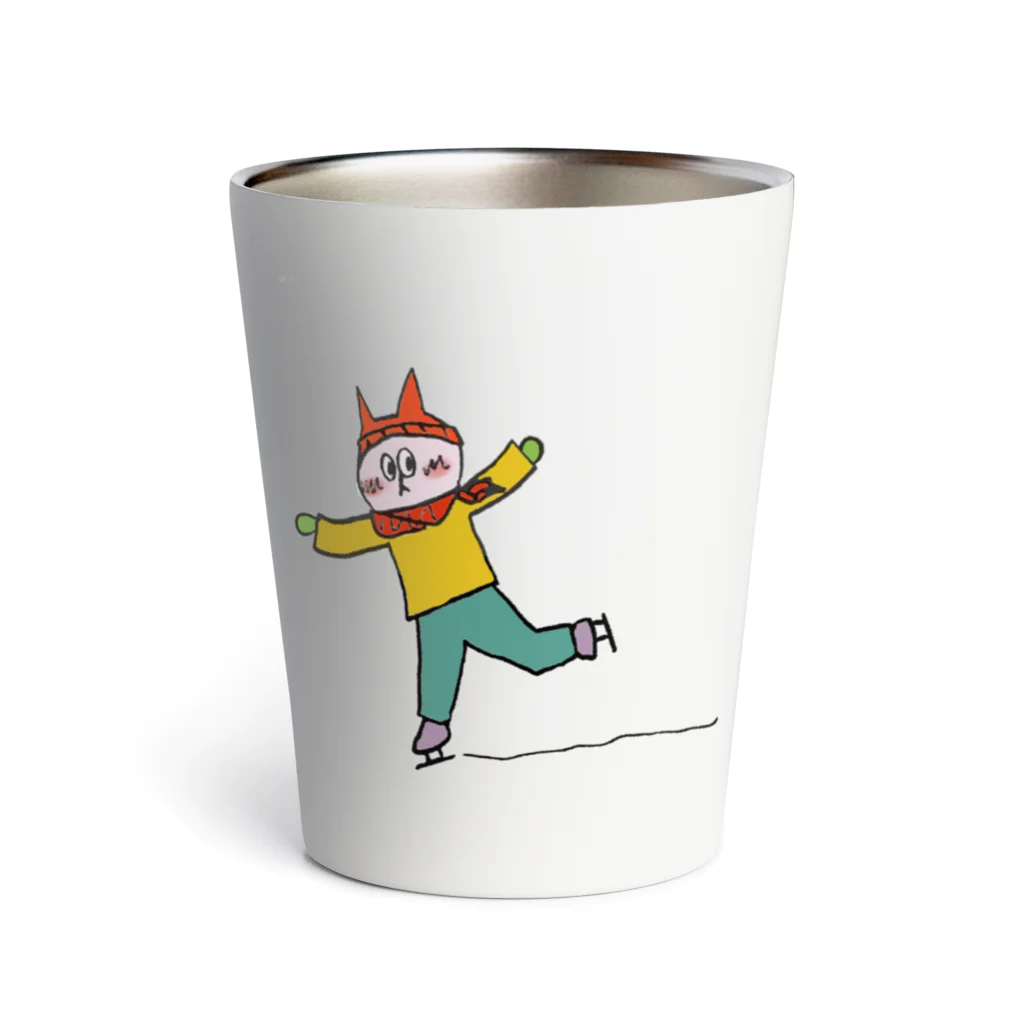 Quick Star TWO(ｸｲｯｸｽﾀｰﾂｰ) のねこし ねこし ねこし（３匹いるよ！） Thermo Tumbler