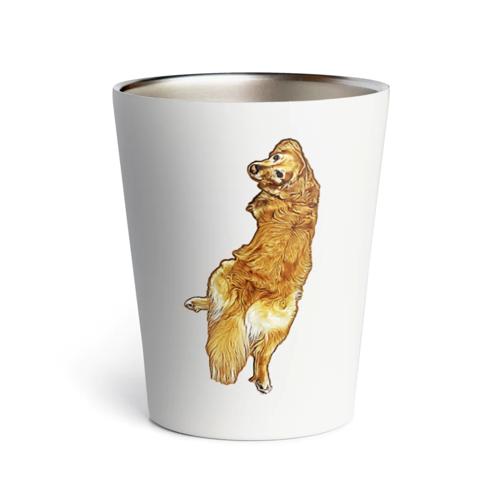 flatcoatedretrieverのgolden retriever Thermo Tumbler