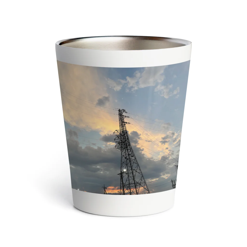 Aki’s design shopの(セール中)Sunset over the tower Thermo Tumbler