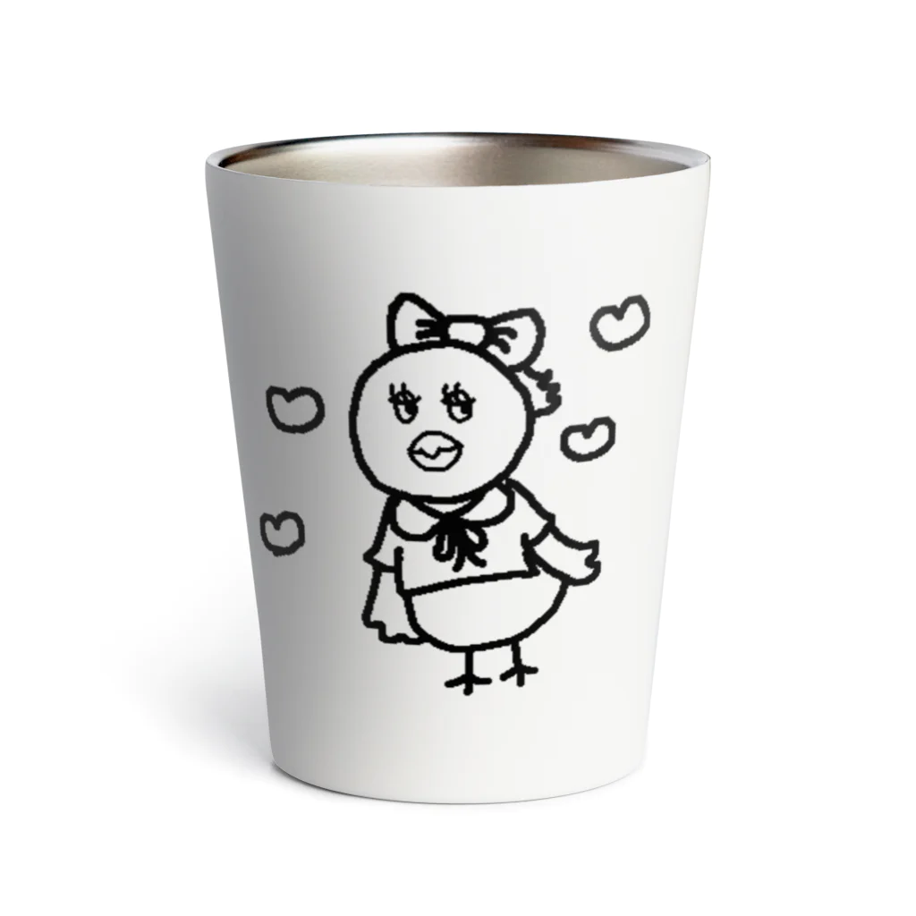 まゆたのモテモテ とりこちゃん Thermo Tumbler