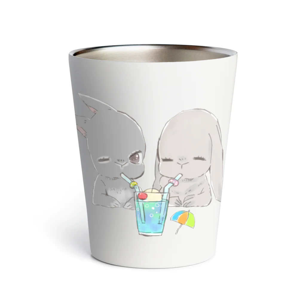 sugerplumのネザーくんとロップちゃん（夏メロンソーダ） Thermo Tumbler