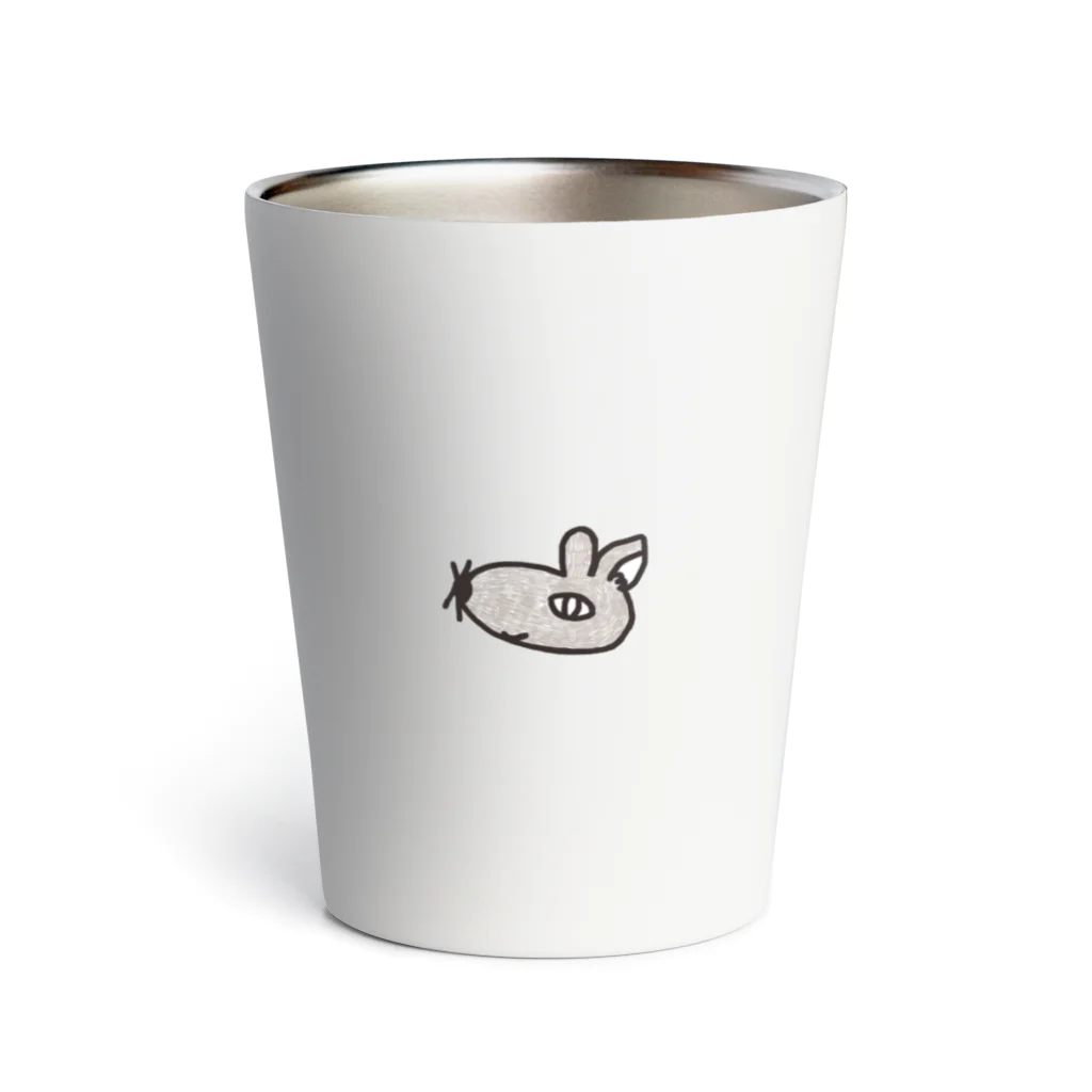 akie’s Atelier どうぶつイラストのワンポイントwolfくん Thermo Tumbler