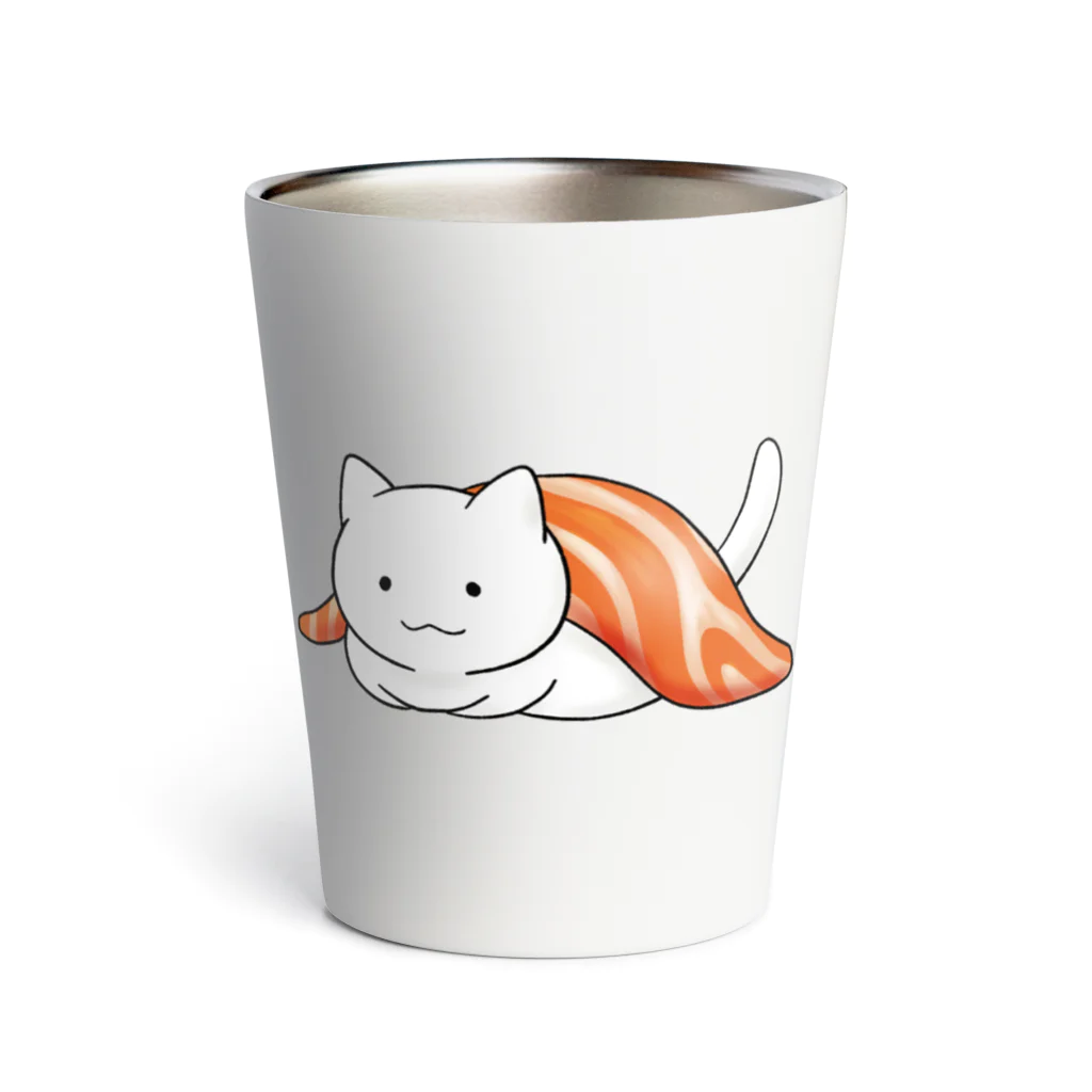 PygmyCat　suzuri店のサーモン+ねこ Thermo Tumbler